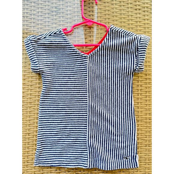 Vineyard Vines Girls Toddler 2T Stripe Terry Towel Swim Cover-Up Dress - Picture 2 of 6